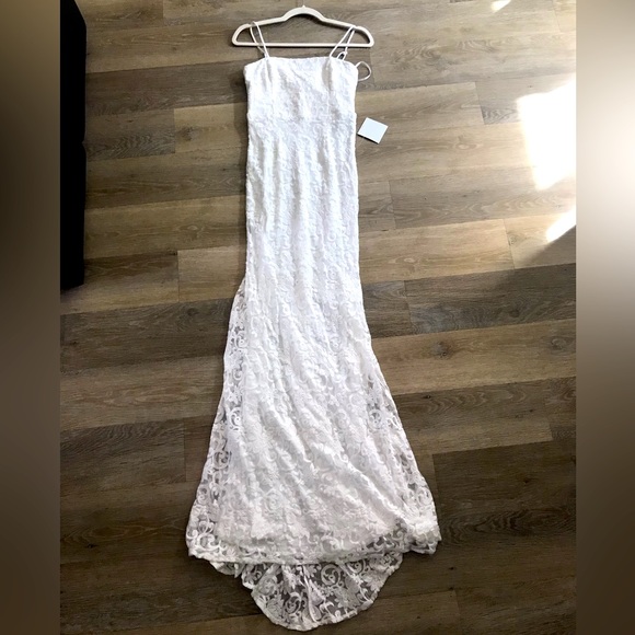 Lulus White Mesh Floral Embroidered Maxi Dress - Picture 2 of 10